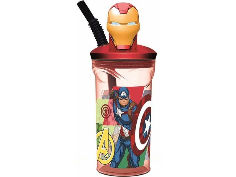 Чаша със Сламка The Avengers Seven Wonders Iron Man 360 ml
