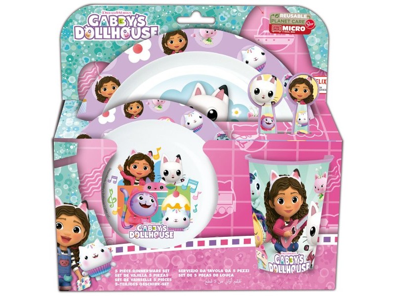 Детски комплект съдове Gabby's Dollhouse Party (5 Части) Детски комплект съдове Gabby's Dollhouse Party (5 Части)