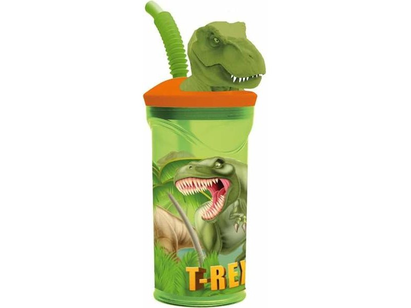 Чаша със Сламка Stor T-Rex Зелен
