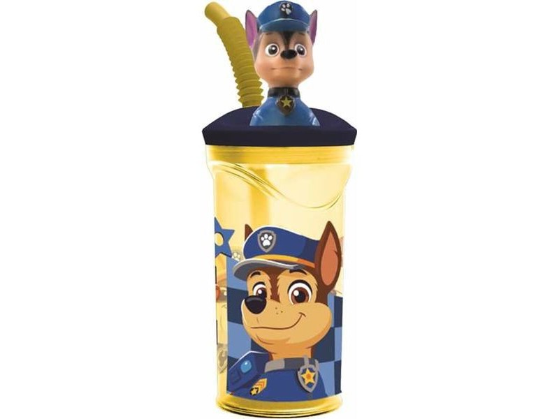 Чаша със Сламка The Paw Patrol Boy Rescue Pups 360 ml 3D