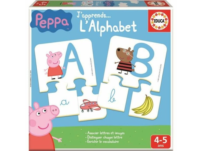 Образователна Игра Educa PEPPA PIG Abc (FR) Многоцветен (1 Части)