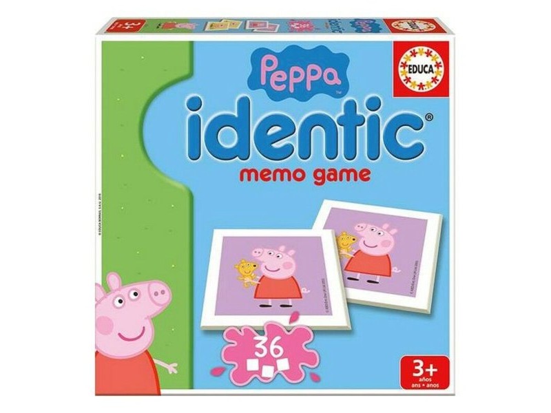 Еротични карти Peppa Pig Identic Memo Game Educa 16227 Еротични карти Peppa Pig Identic Memo Game Educa 16227