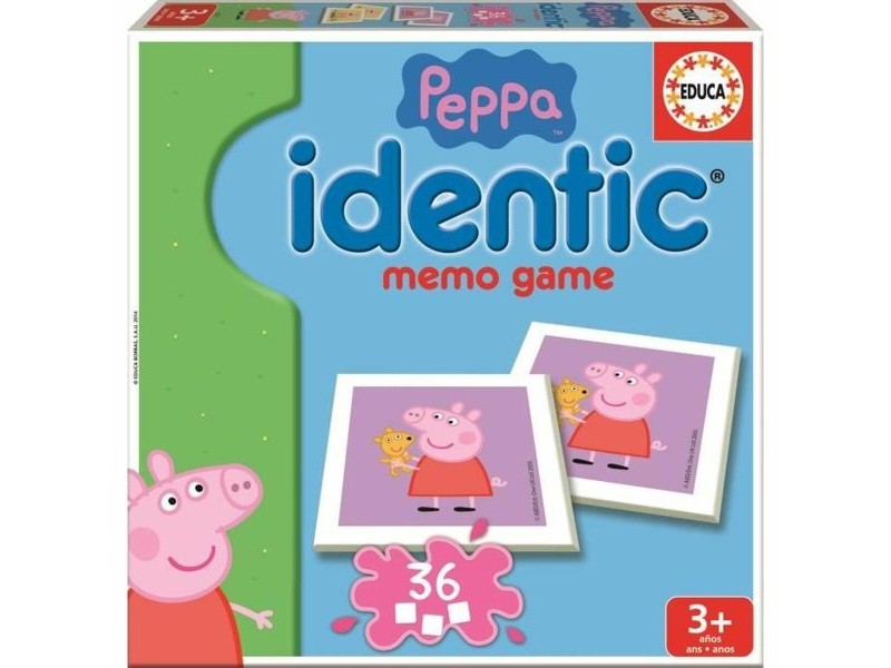 Еротични карти Peppa Pig Identic Memo Game Educa 16227 Еротични карти Peppa Pig Identic Memo Game Educa 16227