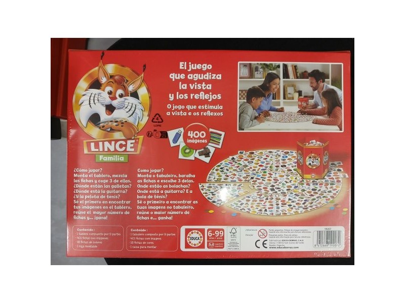 Настолна игра Educa Lince 421 Части