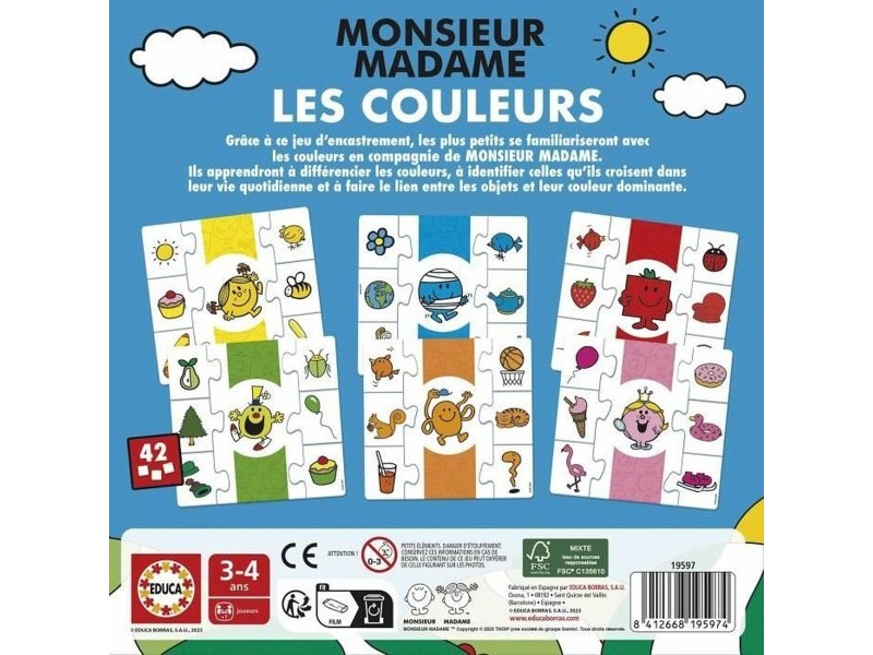 Образователна Игра Educa Mr. Men and Women