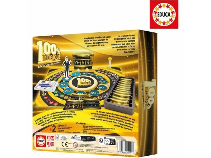 Набор от въпроси и отговори Educa 100% Logic: The Answer is before your eyes
