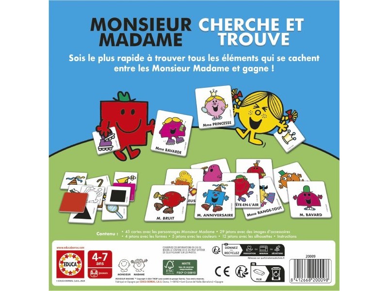 Образователна Игра Educa Mr. Men and Women