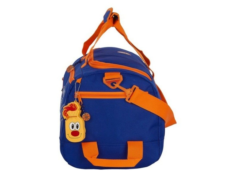 Спортна Чанта Valencia Basket Син Оранжев (50 x 25 x 25 cm)
