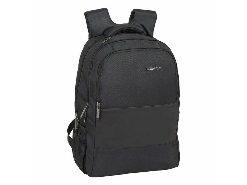Раница за Лаптоп и Таблет с Изход за USB Safta 15,6'' Черен 30 x 43 x 16 cm