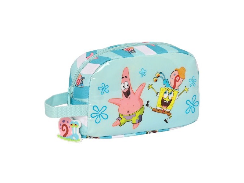Термо чанта Spongebob Stay positive Син Бял (21.5 x 12 x 6.5 cm)
