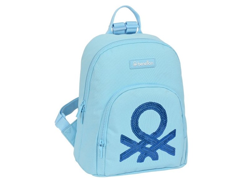 Всекидневна Раница Benetton Sequins Светло син 13 L