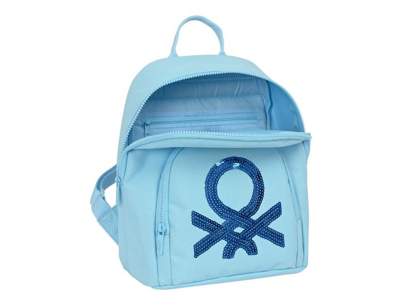 Всекидневна Раница Benetton Sequins Светло син 13 L