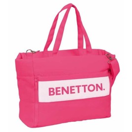 Чанта с джоб за лаптоп Benetton Фуксия розов 54 x 31 x 17 cm