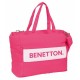 Чанта с джоб за лаптоп Benetton Фуксия розов 54 x 31 x 17 cm