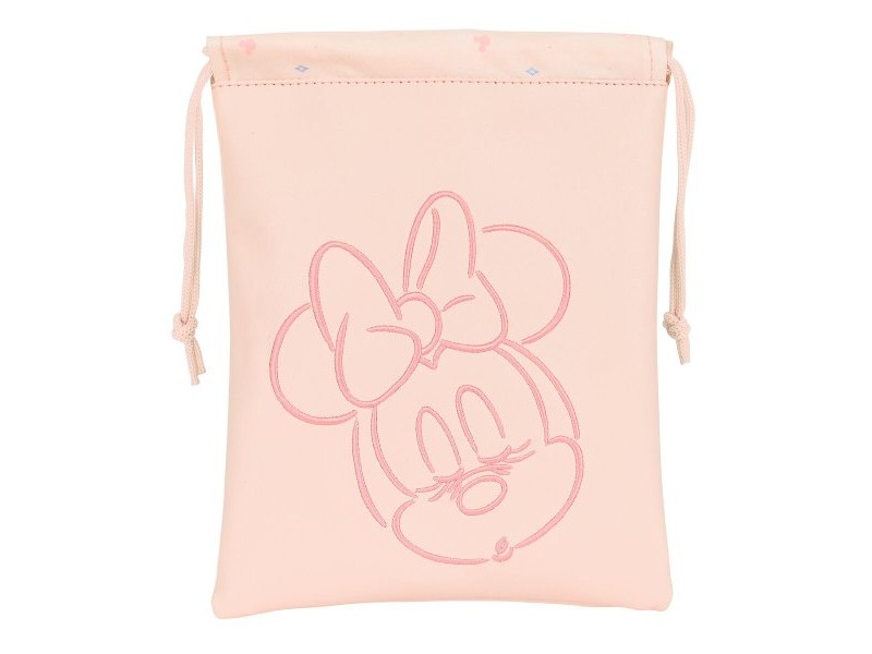 Чанта за Обяд Minnie Mouse Baby Светло розово 20 x 25 cm Чувал