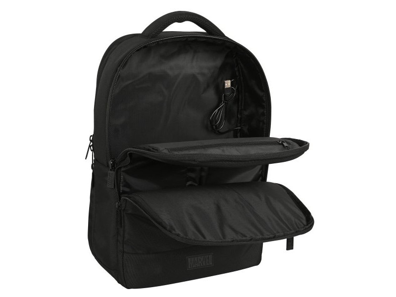 Раница за Лаптоп и Таблет с Изход за USB Capitán América Черен