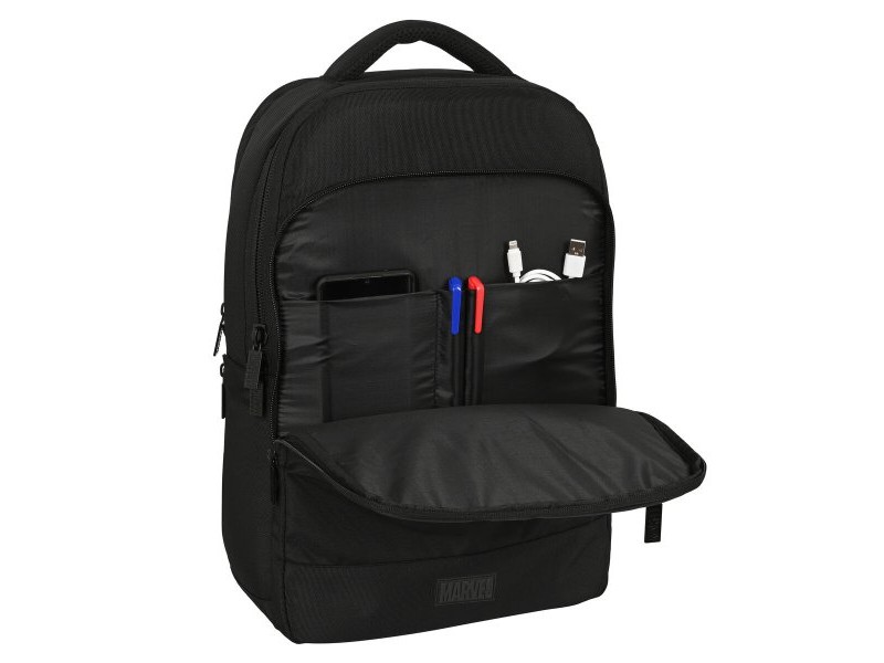 Раница за Лаптоп и Таблет с Изход за USB Capitán América Черен