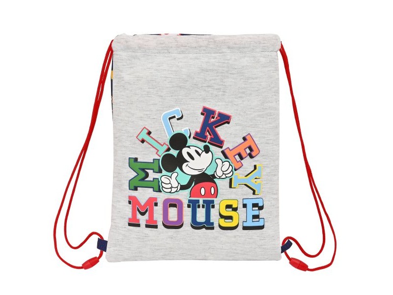 Раница с връвка Mickey Mouse Only One Морско син 26 x 34 x 1 cm