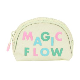 портмоне Glow Lab Magic flow Бежов (9.5 x 7 x 3 cm)