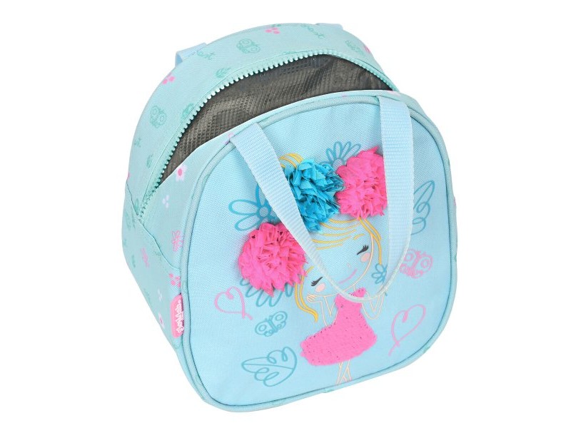 Термо чанта Glow Lab Cute doll 19 x 22 x 14 cm Светло син Термо чанта Glow Lab Cute doll 19 x 22 x 14 cm Светло син