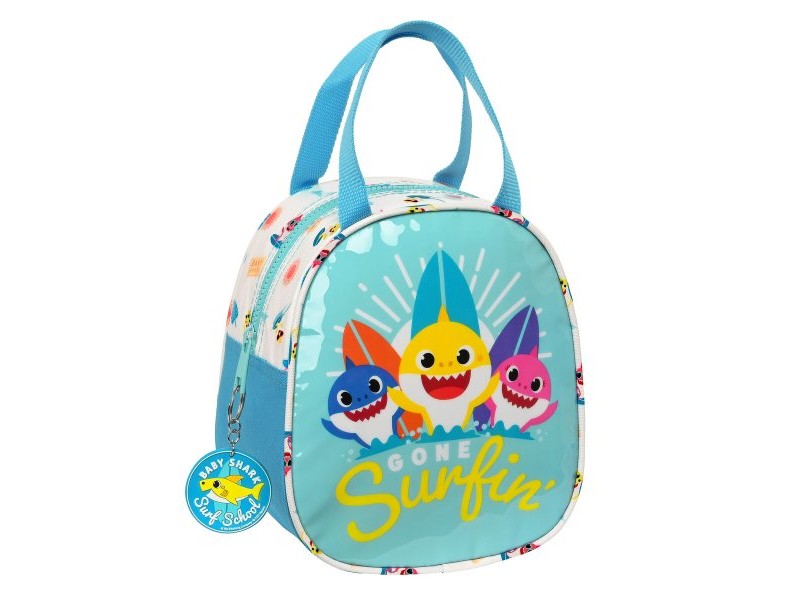 Термо чанта Baby Shark Surfing Син Бял 19 x 22 x 14 cm