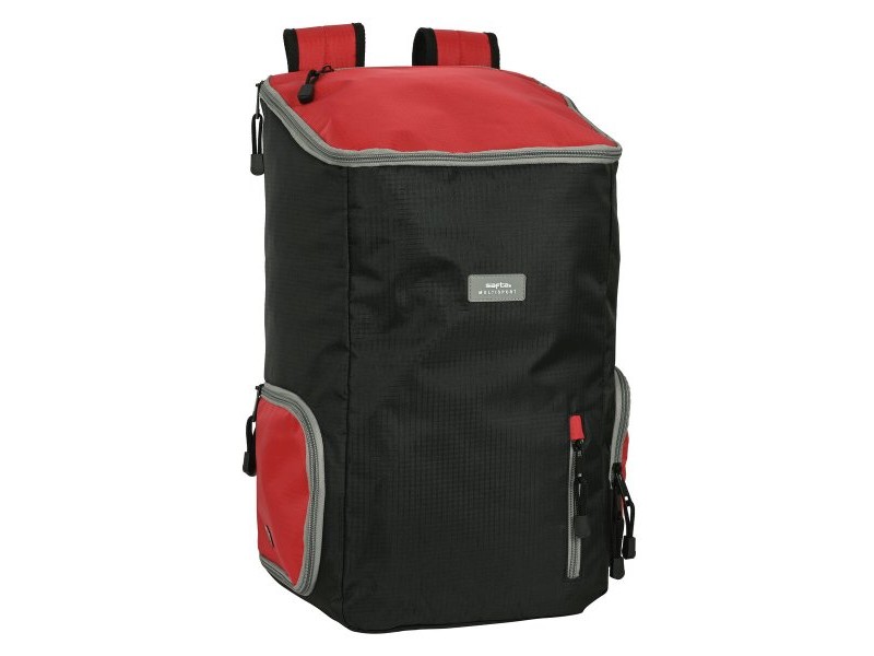 Раница Safta Multisports Черен Червен Спортен 28 x 50 x 22 cm