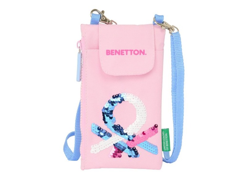 портмоне Benetton Pink Мобилна чанта Розов