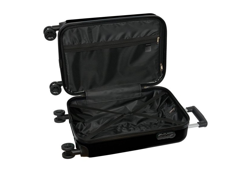 Куфар на Колелца за Ръчен Багаж Kappa kappa Черен 20'' 34,5 x 55 x 20 cm