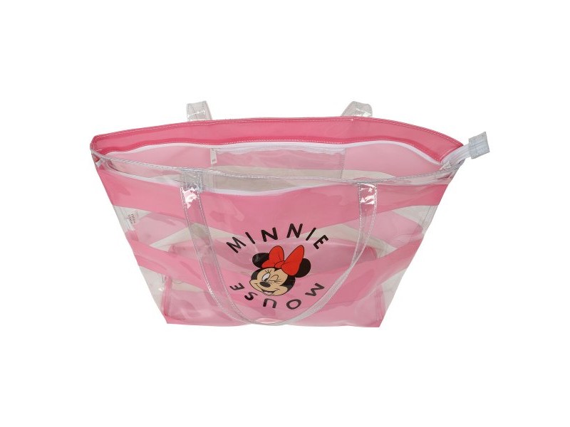 Дамска Чанта Minnie Mouse Beach Розов Прозрачен