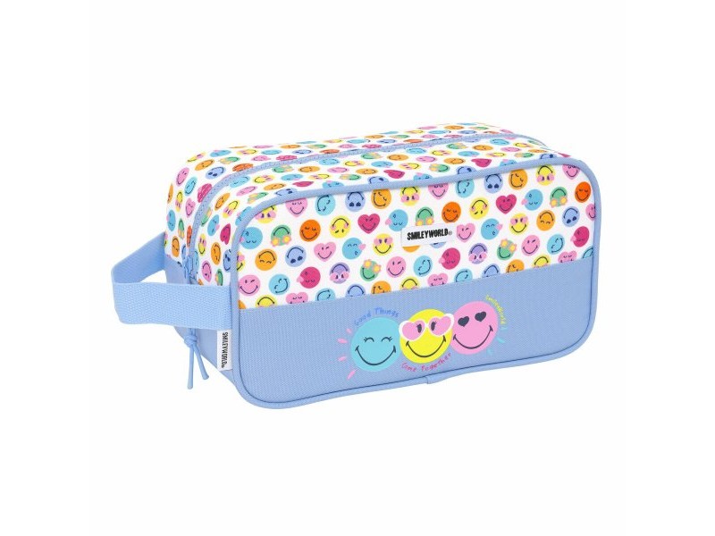 Пътническа Чанта за Обувки Smiley Joyful Многоцветен Светло син 29 x 15 x 14 cm