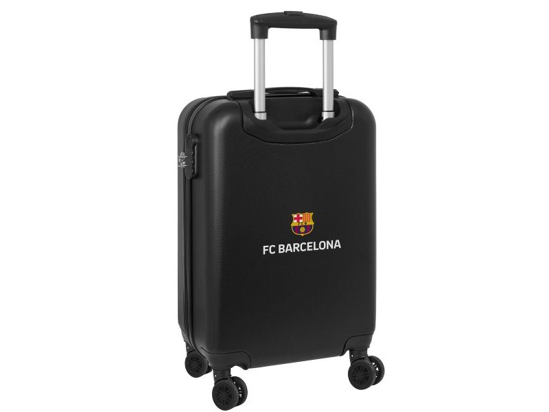 Куфар на Колелца за Ръчен Багаж F.C. Barcelona Черен 20'' 34,5 x 55 x 20 cm