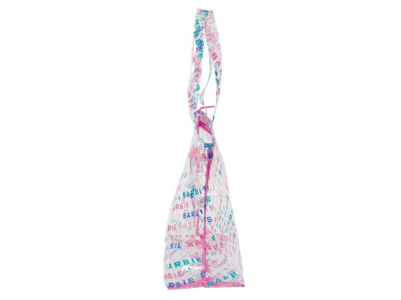 Дамска Чанта Barbie Logomania Прозрачен Светло розово 54 x 35 x 17 cm
