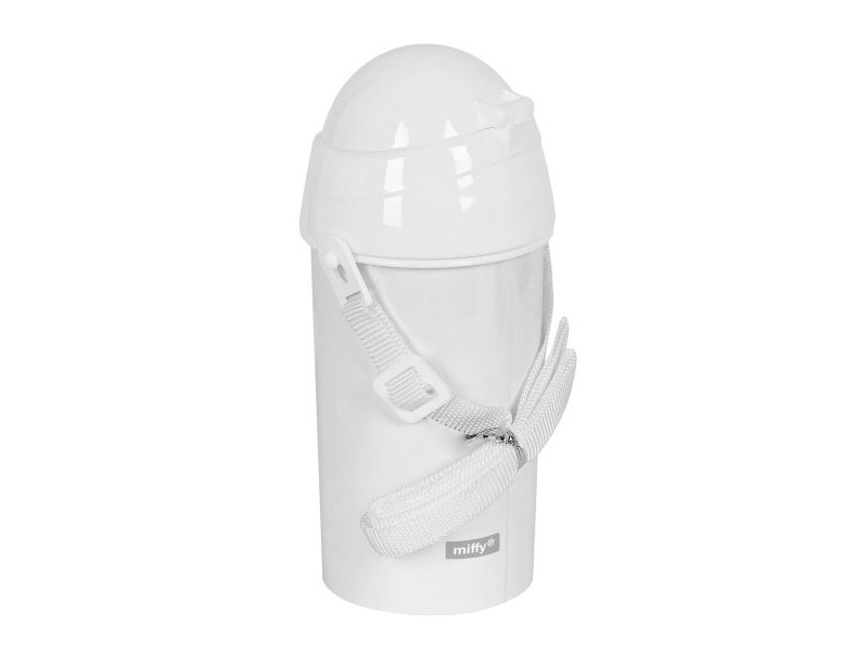 Бутилка с Капак и Сламка Miffy Niebla Сив PVC 500 ml