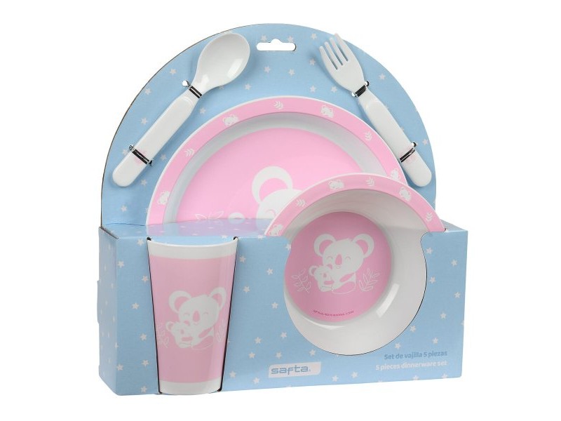 Детски комплект съдове Safta Koala полиестер 26 x 26 x 9 cm