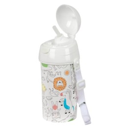 Бутилка за вода Safta Zoo Бежов PVC 500 ml
