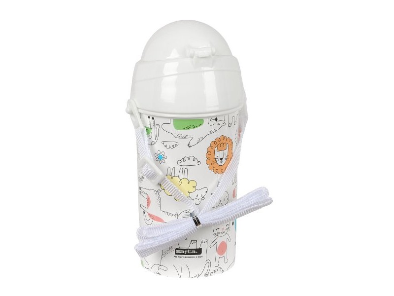 Бутилка за вода Safta Zoo Бежов PVC 500 ml Бутилка за вода Safta Zoo Бежов PVC 500 ml