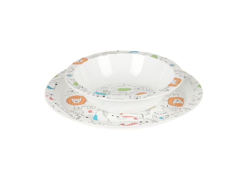 Детски комплект съдове Safta Zoo полиестер 26 x 26 x 9 cm
