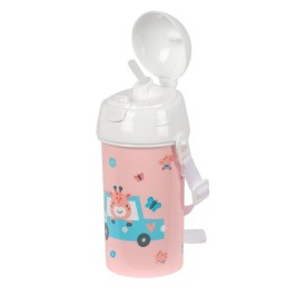 Бутилка за вода Safta Jirafa Корал PVC 500 ml