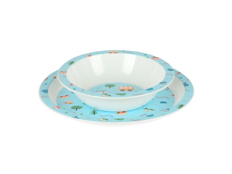 Детски комплект съдове Safta Coches полиестер 26 x 26 x 9 cm