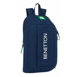 Всекидневна Раница Benetton Green Морско син 22 x 39 x 10 cm
