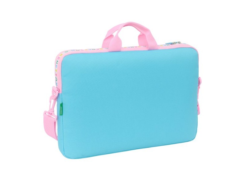 Чанта за лаптоп Benetton Unique Розов цвят тюркоаз 40 x 27 x 4 cm