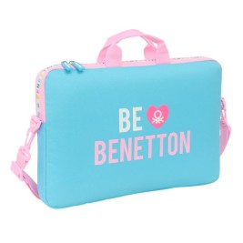 Чанта за лаптоп Benetton Unique Розов цвят тюркоаз 40 x 27 x 4 cm