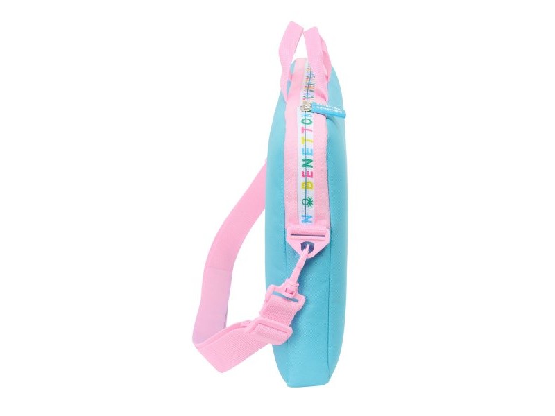 Чанта за лаптоп Benetton Unique Розов цвят тюркоаз 40 x 27 x 4 cm