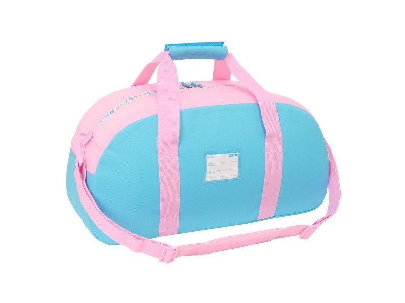 Спортна Чанта Benetton Unique Розов цвят тюркоаз 50 x 26 x 20 cm