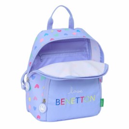 Всекидневна Раница Benetton Lila Люляк 25 x 30 x 13 cm