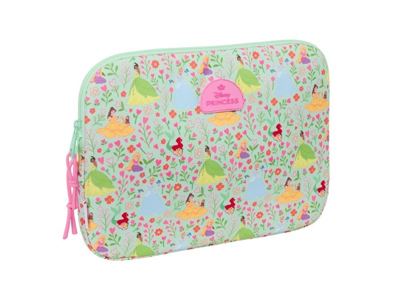 Калъф за каптоп Disney Princess Bloom Зелен Розов 15,6'' 39,5 x 27,5 x 3,5 cm