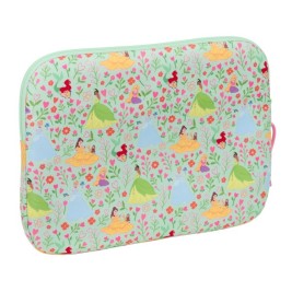 Калъф за каптоп Disney Princess Bloom Зелен Розов 15,6'' 39,5 x 27,5 x 3,5 cm