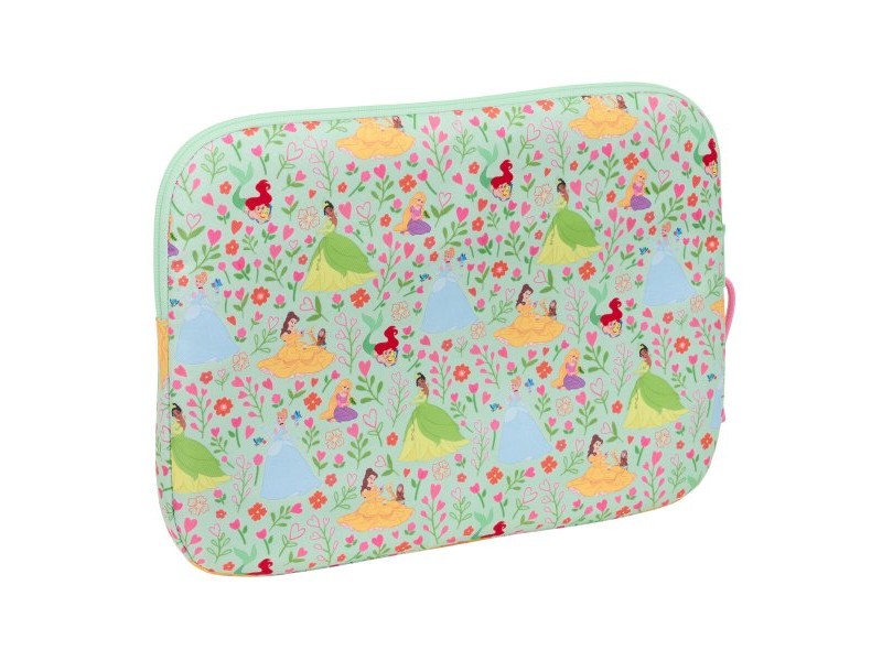 Калъф за каптоп Disney Princess Bloom Зелен Розов 15,6'' 39,5 x 27,5 x 3,5 cm