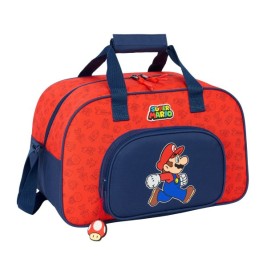 Спортна Чанта Super Mario Trick Червен Тъмно синьо 40 x 24 x 23 cm