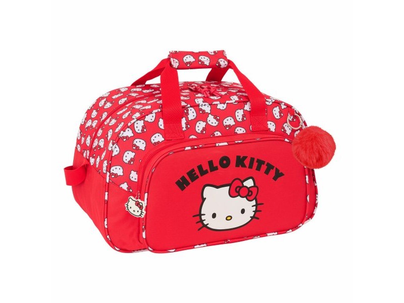 Спортна Чанта Hello Kitty Iconic Бял Червен 40 x 24 x 23 cm